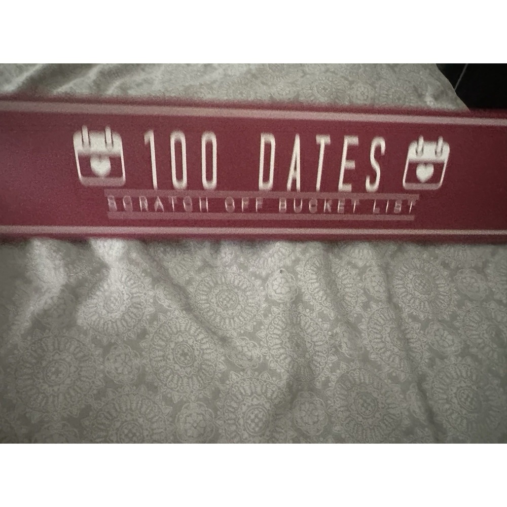 100 Dates to Go On Scratch Off Bucket List Poster